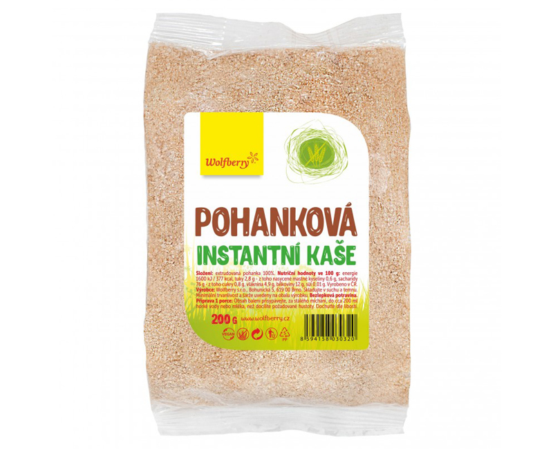 Zobrazit detail výrobku Wolfberry Pohanková kaše 200 g Zobrazit detail výrobku Wolfberry Pohanková kaše 200 g