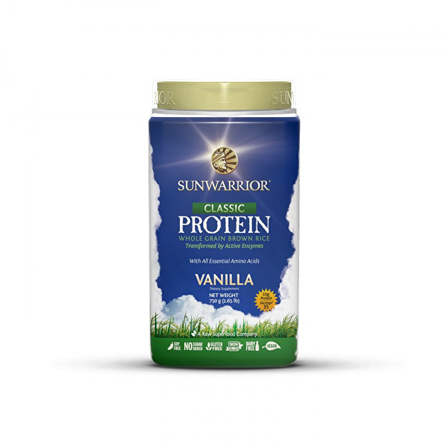 Zobrazit detail výrobku Sunwarrior Protein Classic vanilkový 750 g Zobrazit detail výrobku Sunwarrior Protein Classic vanilkový 750 g