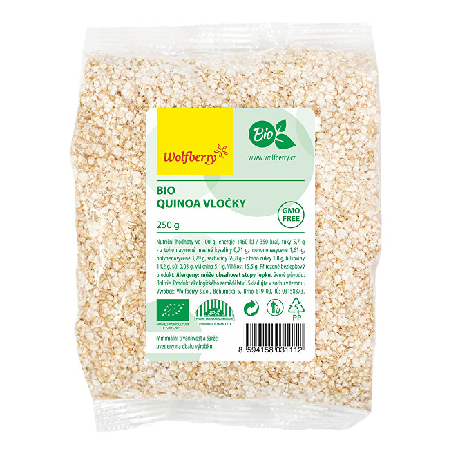 Wolfberry Quinoa vločky BIO 250 g