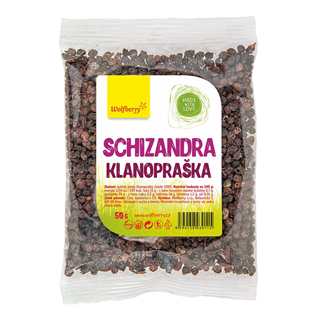 Zobrazit detail výrobku Wolfberry Schizandra plod Klanopraška 50 g Zobrazit detail výrobku Wolfberry Schizandra plod Klanopraška 50 g