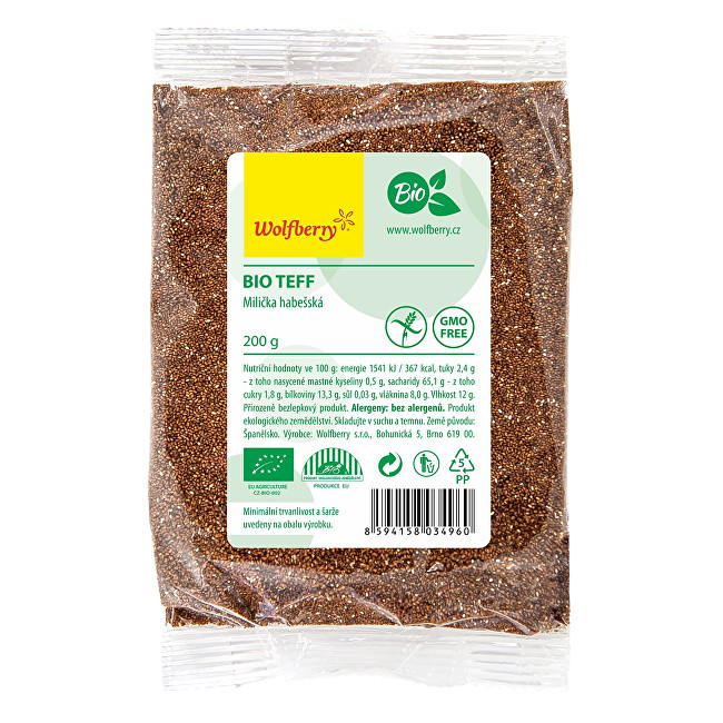 Zobrazit detail výrobku Wolfberry Teff BIO 200 g Zobrazit detail výrobku Wolfberry Teff BIO 200 g