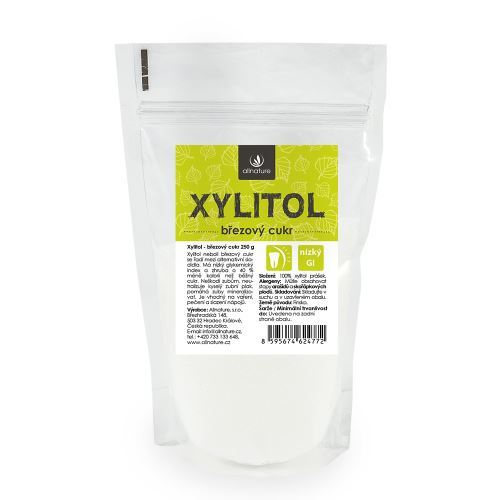 Zobrazit detail výrobku Allnature Xylitol březový cukr 250 g Zobrazit detail výrobku Allnature Xylitol březový cukr 250 g