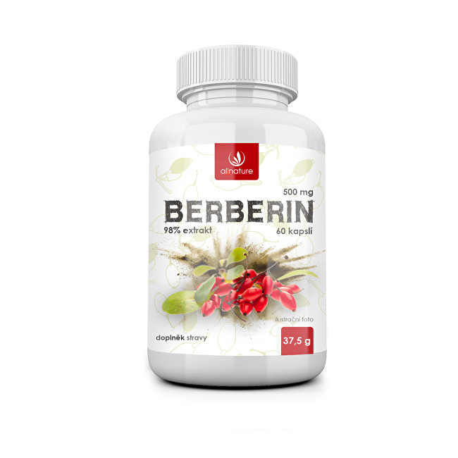 Zobrazit detail výrobku Allnature Berberin Extrakt 98 % 500 mg 60 kapslí Zobrazit detail výrobku Allnature Berberin Extrakt 98 % 500 mg 60 kapslí
