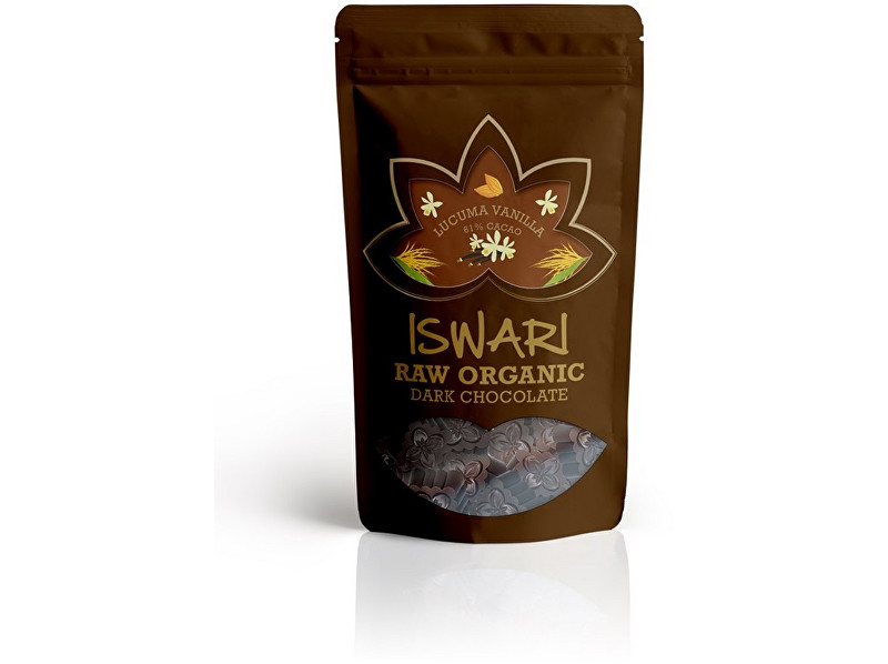 Zobrazit detail výrobku Iswari Bio čokoládové bonbóny lucuma, vanilla 61% cacao 200g Zobrazit detail výrobku Iswari Bio čokoládové bonbóny lucuma, vanilla 61% cacao 200g