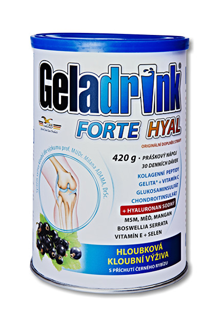 Orling Geladrink Forte HYAL 420 g příchuť černý rybíz
