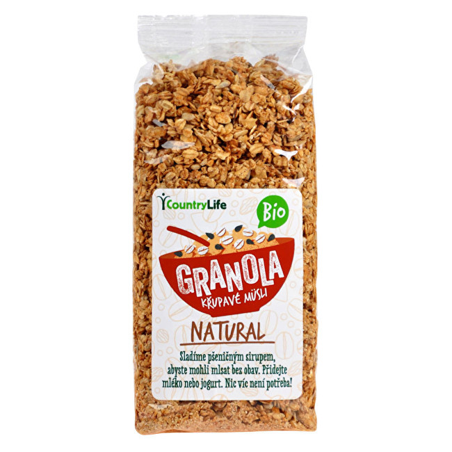 Country Life Granola - Křupavé müsli Natural BIO 350 g