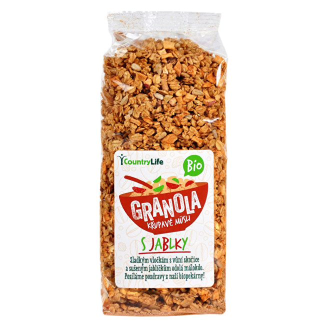 Zobrazit detail výrobku Country Life Granola - Křupavé müsli s jablky BIO 350 g Zobrazit detail výrobku Country Life Granola - Křupavé müsli s jablky BIO 350 g