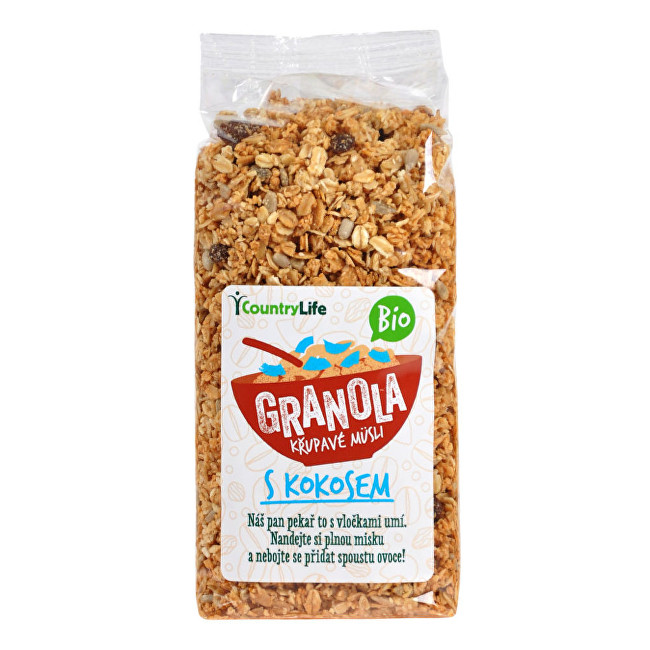 Country Life Granola - Křupavé müsli s kokosem BIO 350 g