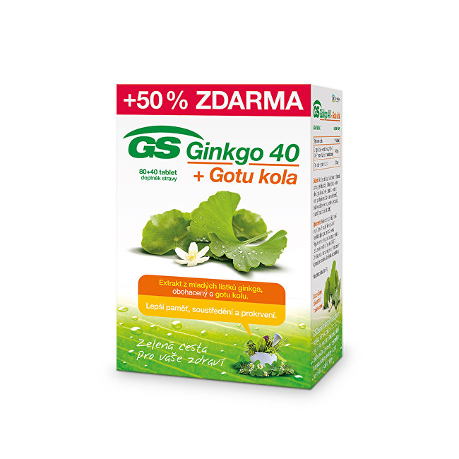 GreenSwan GS Ginkgo 40 + Gotu kola 80 + 40 tbl.