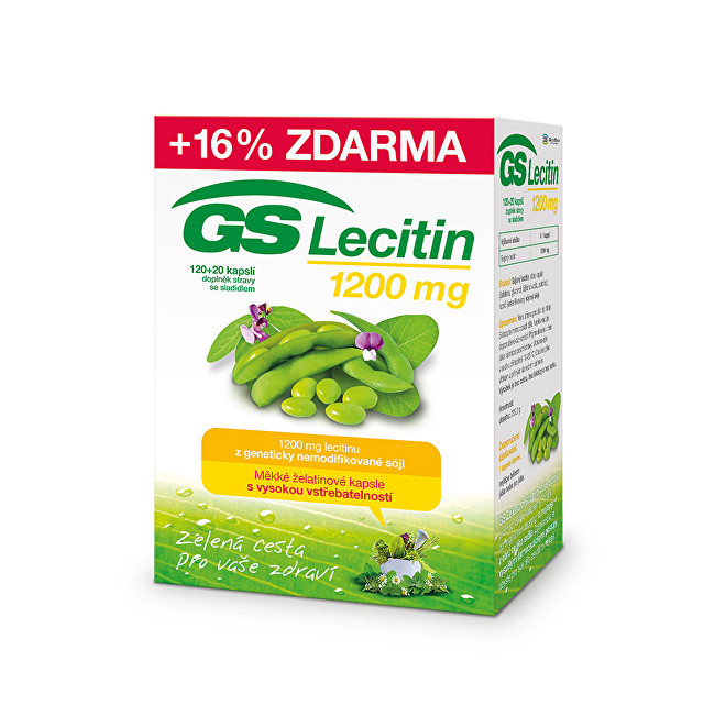 GreenSwan GS Lecitin 1200 mg 120 + 20 kapslí