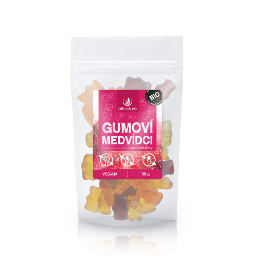 Zobrazit detail výrobku Allnature Gumoví medvídci bez obsahu želatiny BIO 100 g Zobrazit detail výrobku Allnature Gumoví medvídci bez obsahu želatiny BIO 100 g