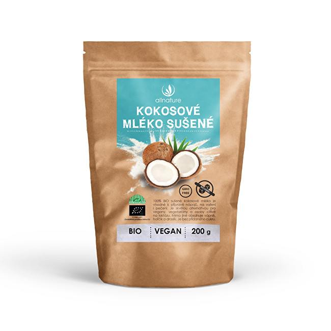 Zobrazit detail výrobku Allnature Kokosové mléko sušené BIO 200 g Zobrazit detail výrobku Allnature Kokosové mléko sušené BIO 200 g