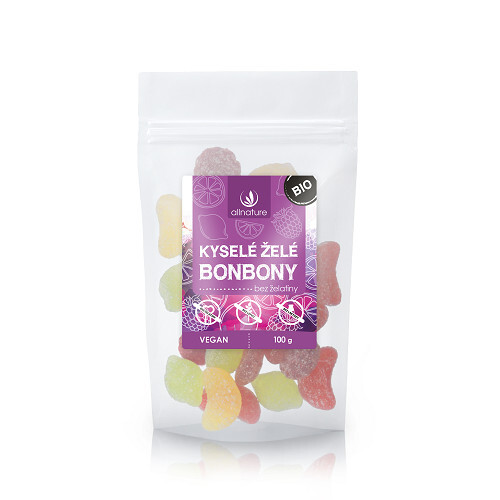 Zobrazit detail výrobku Allnature Kyselé želé bonbóny bez obsahu želatiny BIO 100 g Zobrazit detail výrobku Allnature Kyselé želé bonbóny bez obsahu želatiny BIO 100 g