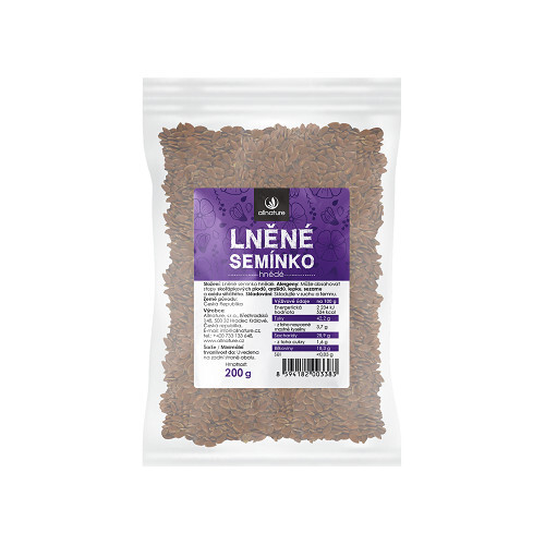 Zobrazit detail výrobku Allnature Lněné semínko hnědé 200 g Zobrazit detail výrobku Allnature Lněné semínko hnědé 200 g