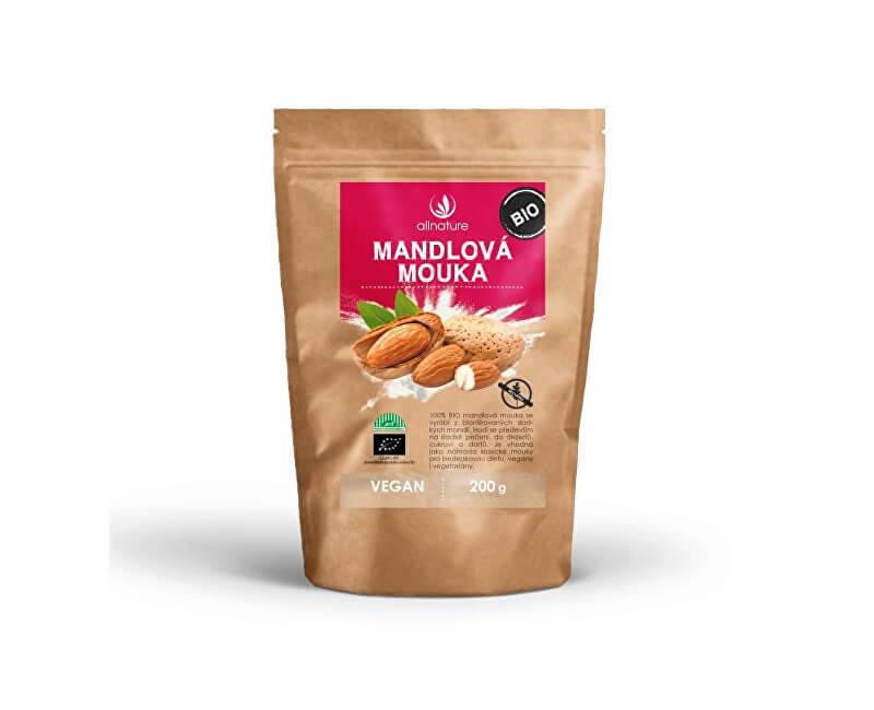 Zobrazit detail výrobku Allnature Mandlová mouka BIO 200 g Zobrazit detail výrobku Allnature Mandlová mouka BIO 200 g