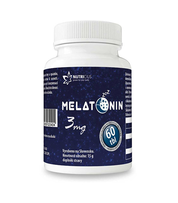 Nutricius Melatonin 3 mg 60 tbl.