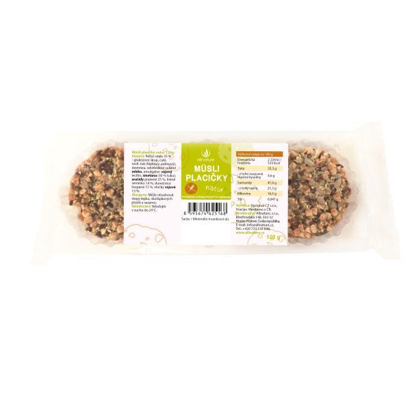 Zobrazit detail výrobku Allnature Müsli placičky Natur 120 g Zobrazit detail výrobku Allnature Müsli placičky Natur 120 g