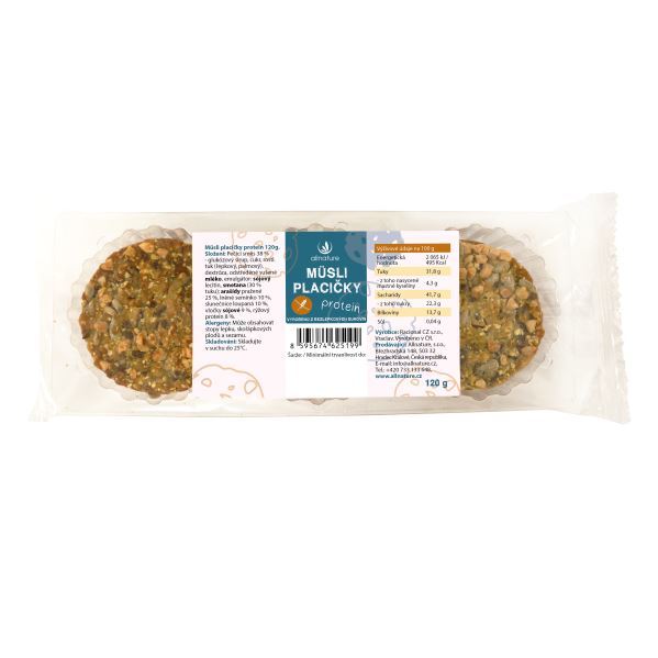 Zobrazit detail výrobku Allnature Müsli placičky Protein 120 g Zobrazit detail výrobku Allnature Müsli placičky Protein 120 g