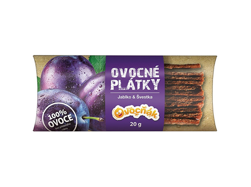 Zobrazit detail výrobku Ovocňák Ovocné plátky Jablko - švestka 20g Zobrazit detail výrobku Ovocňák Ovocné plátky Jablko - švestka 20g