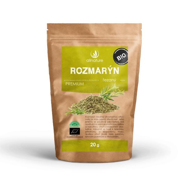 Zobrazit detail výrobku Allnature Rozmarýn řezaný BIO 20 g Zobrazit detail výrobku Allnature Rozmarýn řezaný BIO 20 g
