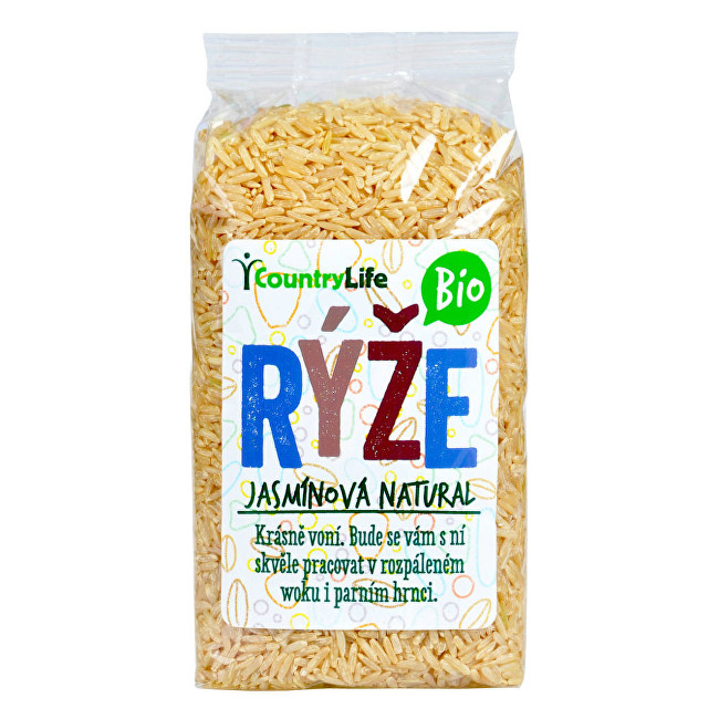 Country Life Rýže jasmínová natural BIO 0,5 kg