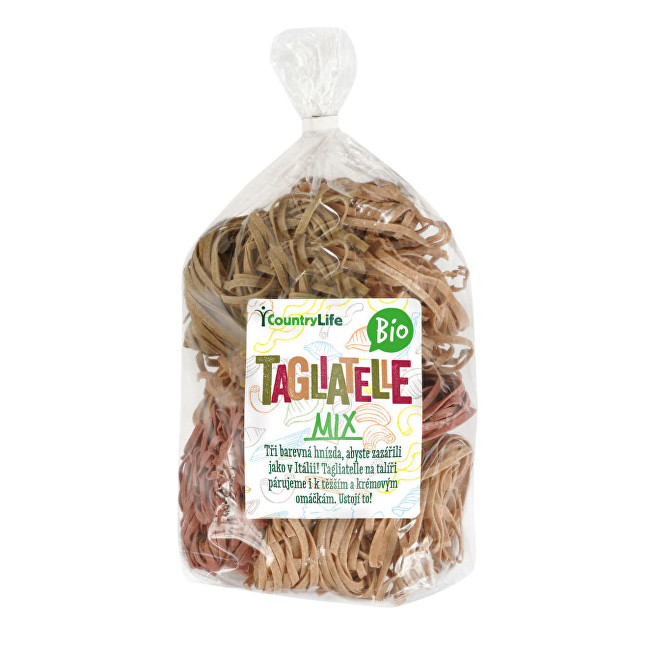 Zobrazit detail výrobku Country Life Těstoviny tagliatelle mix BIO 400 g Zobrazit detail výrobku Country Life Těstoviny tagliatelle mix BIO 400 g
