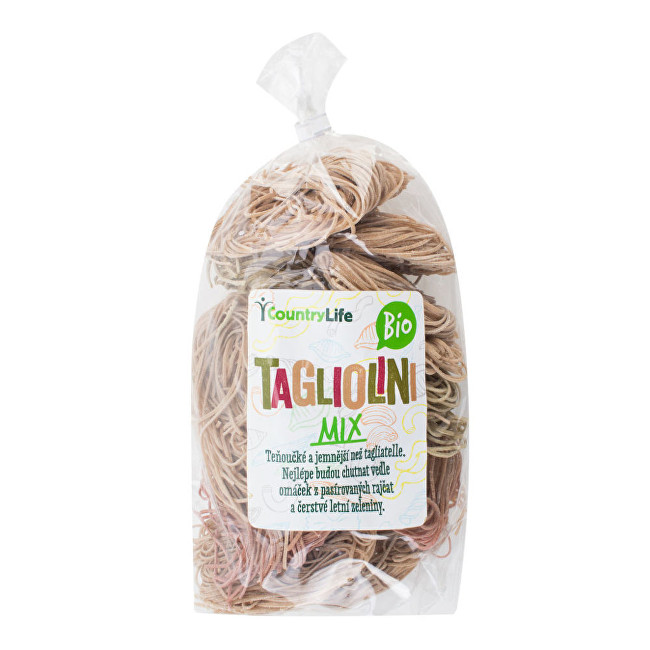 Country Life Těstoviny tagliolini mix BIO 400 g