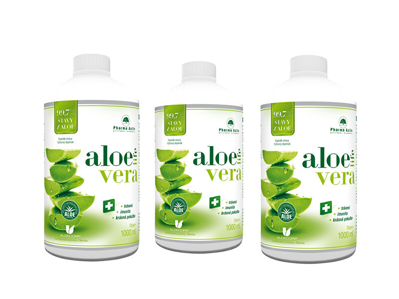 Zobrazit detail výrobku Pharma Activ AloeVeraLife 1000 ml 2+1 - SLEVA - v balení chybí jedna láhev (obsahuje tedy 2 láhve) Zobrazit detail výrobku Pharma Activ AloeVeraLife 1000 ml 2+1 - SLEVA - v balení chybí jedna láhev (obsahuje tedy 2 láhve)