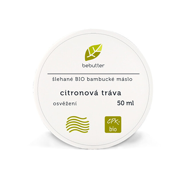 Bebutter Bebutter Šlehané Bio bambucké máslo CITRONOVÁ TRÁVA 50 ml CPKbio