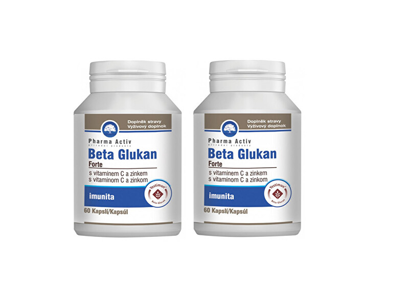 Zobrazit detail výrobku Pharma Activ Beta Glukan Forte vitamín C a zinek 60 tablet 1+1 Zobrazit detail výrobku Pharma Activ Beta Glukan Forte vitamín C a zinek 60 tablet 1+1