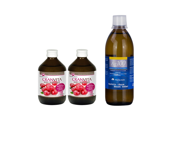 Zobrazit detail výrobku Pharma Activ Cranvita 1+1 500 ml + Ag100 10ppm 500 ml Zobrazit detail výrobku Pharma Activ Cranvita 1+1 500 ml + Ag100 10ppm 500 ml