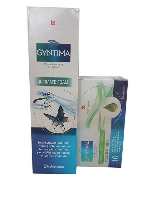 Zobrazit detail výrobku Herb Pharma Fytofontana Gyntima čípky Forte 10 ks + mycí pěna 150 ml Zobrazit detail výrobku Herb Pharma Fytofontana Gyntima čípky Forte 10 ks + mycí pěna 150 ml