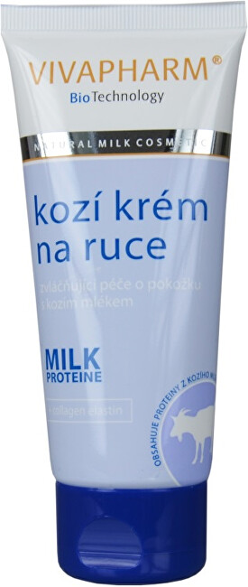 Zobrazit detail výrobku Vivapharm Krém na ruce s kozím mlékem v tubě 100 ml Zobrazit detail výrobku Vivapharm Krém na ruce s kozím mlékem v tubě 100 ml