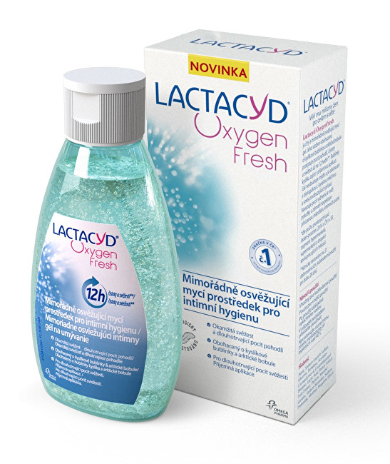 Omega Pharma Lactacyd Oxygen Fresh - gel pro intimní hygienu 200 ml