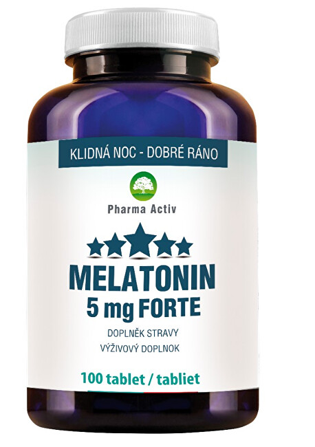 Zobrazit detail výrobku Pharma Activ Melatonin 5 mg Forte 100 tablet Zobrazit detail výrobku Pharma Activ Melatonin 5 mg Forte 100 tablet