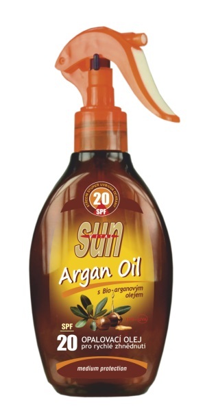 Zobrazit detail výrobku SUN Opalovací olej s arganovým olejem OF 20 rozprašovací 200 ml Zobrazit detail výrobku SUN Opalovací olej s arganovým olejem OF 20 rozprašovací 200 ml