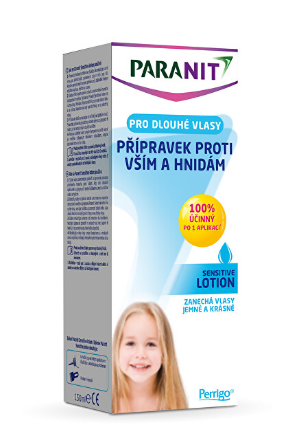 Omega Pharma Paranit Sensitive lotion pro dlouhé vlasy 150ml