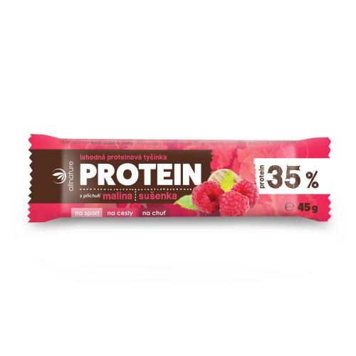Zobrazit detail výrobku Allnature Proteinová tyčinka 35% malina a sušenka 45 g Zobrazit detail výrobku Allnature Proteinová tyčinka 35% malina a sušenka 45 g