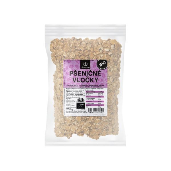Zobrazit detail výrobku Allnature Pšeničné vločky BIO 250 g Zobrazit detail výrobku Allnature Pšeničné vločky BIO 250 g