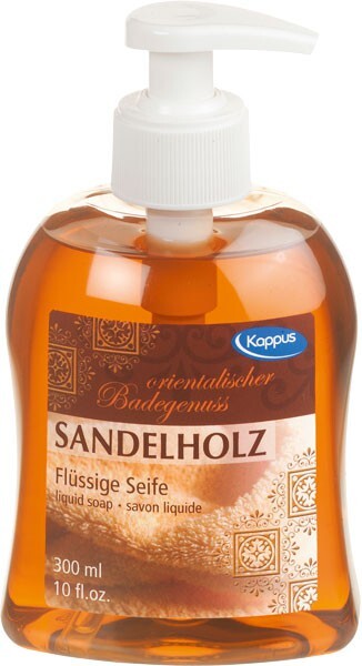 Zobrazit detail výrobku Kappus Tekuté mýdlo KAPPUS 300 ml 3-0900 Sandelholz Zobrazit detail výrobku Kappus Tekuté mýdlo KAPPUS 300 ml 3-0900 Sandelholz