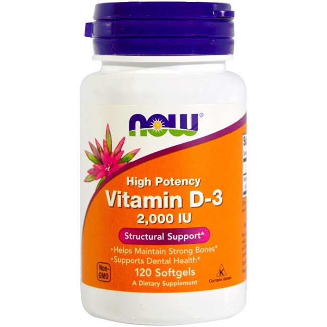 NOW Vitamin D-3 2000iu 120 tobolek