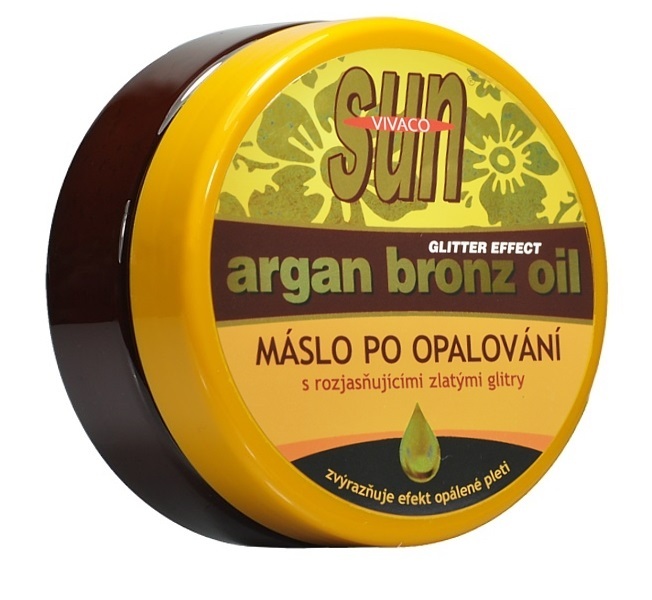 Zobrazit detail výrobku SUN Zvláčňující máslo Argan bronz oil s GLITRY po opalování 200 ml Zobrazit detail výrobku SUN Zvláčňující máslo Argan bronz oil s GLITRY po opalování 200 ml
