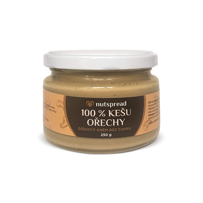 Zobrazit detail výrobku Nutspread 100% kešu máslo Nutspread 250 g Zobrazit detail výrobku Nutspread 100% kešu máslo Nutspread 250 g