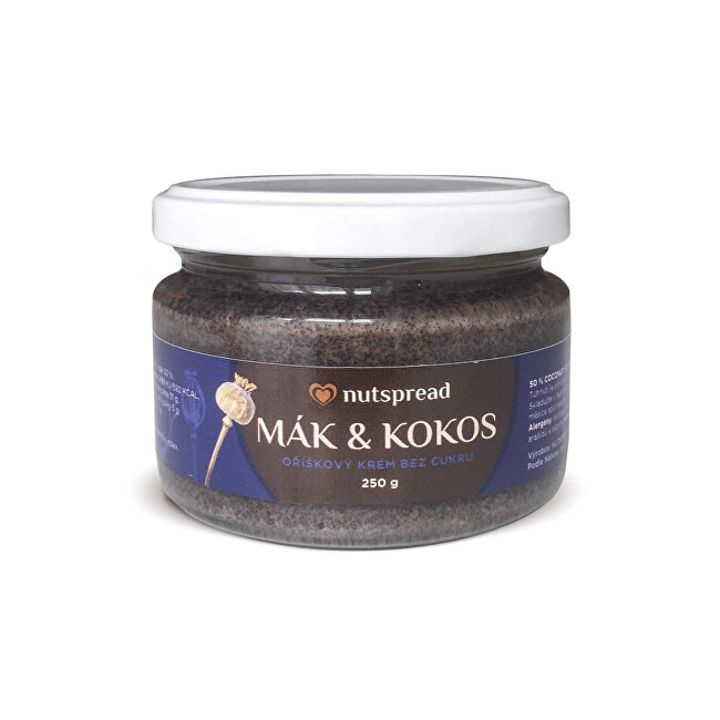 Zobrazit detail výrobku Nutspread 100% kokosovo-makové máslo Nutspread 250 g Zobrazit detail výrobku Nutspread 100% kokosovo-makové máslo Nutspread 250 g