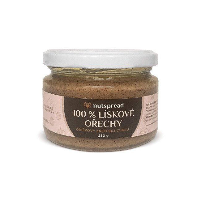 Zobrazit detail výrobku Nutspread 100% lískooříškové máslo Nutspread 250 g Zobrazit detail výrobku Nutspread 100% lískooříškové máslo Nutspread 250 g