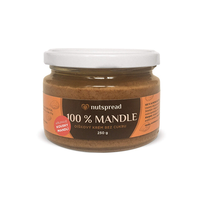 Zobrazit detail výrobku Nutspread 100% mandlové máslo Nutspread crunchy 250 g Zobrazit detail výrobku Nutspread 100% mandlové máslo Nutspread crunchy 250 g