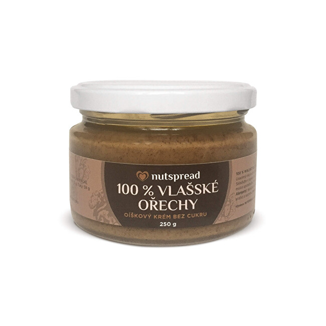 Zobrazit detail výrobku Nutspread 100% máslo z vlašských ořechů Nutspread 250 g Zobrazit detail výrobku Nutspread 100% máslo z vlašských ořechů Nutspread 250 g