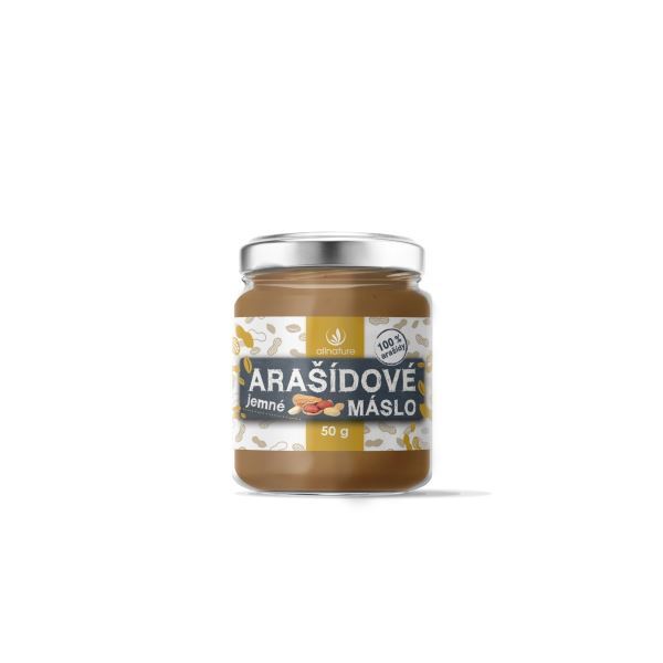 Zobrazit detail výrobku Allnature Allnature Arašídové máslo jemné 50 g Zobrazit detail výrobku Allnature Allnature Arašídové máslo jemné 50 g