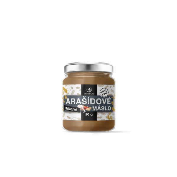 Zobrazit detail výrobku Allnature Allnature Arašídové máslo solené 50 g Zobrazit detail výrobku Allnature Allnature Arašídové máslo solené 50 g