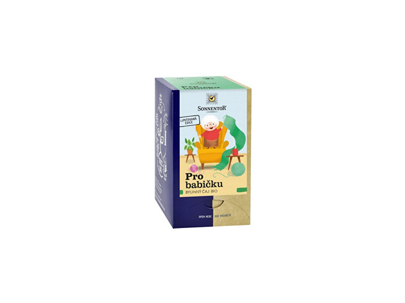 Zobrazit detail výrobku Sonnentor Bio bylinný čaj Pro babičku 27g Zobrazit detail výrobku Sonnentor Bio bylinný čaj Pro babičku 27g